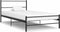 vidaXL - Bedframe - metaal - zwart - 90x200 - cm