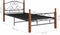 vidaXL - Bedframe - metaal - zwart - 90x200 - cm