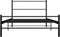 vidaXL - Bedframe - metaal - zwart - 90x200 - cm