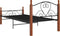vidaXL - Bedframe - metaal - zwart - 90x200 - cm