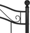 vidaXL - Bedframe - metaal - zwart - 90x200 - cm