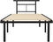 vidaXL - Bedframe - metaal - zwart - 90x200 - cm