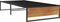vidaXL - Bedframe - metaal - zwart - 90x200 - cm
