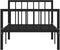 vidaXL - Bedframe - metaal - zwart - 90x200 - cm