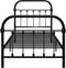 vidaXL - Bedframe - metaal - zwart - 90x200 - cm