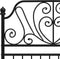 vidaXL - Bedframe - metaal - zwart - 90x200 - cm