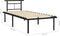vidaXL - Bedframe - metaal - zwart - 90x200 - cm