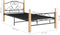 vidaXL - Bedframe - metaal - zwart - 90x200 - cm