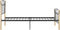 vidaXL - Bedframe - metaal - zwart - 90x200 - cm