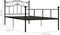 vidaXL - Bedframe - metaal - zwart - 90x200 - cm