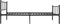 vidaXL - Bedframe - metaal - zwart - 90x200 - cm
