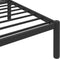 vidaXL - Bedframe - metaal - zwart - 90x200 - cm