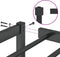 vidaXL - Bedframe - metaal - zwart - 90x200 - cm