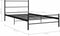 vidaXL - Bedframe - metaal - zwart - 90x200 - cm