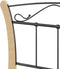 vidaXL - Bedframe - metaal - zwart - 90x200 - cm