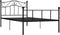 vidaXL - Bedframe - metaal - zwart - 90x200 - cm