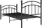 vidaXL - Bedframe - metaal - zwart - 90x200 - cm