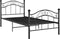 vidaXL - Bedframe - metaal - zwart - 90x200 - cm