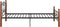 vidaXL - Bedframe - metaal - zwart - 90x200 - cm
