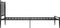 vidaXL - Bedframe - metaal - zwart - 90x200 - cm