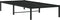 vidaXL - Bedframe - metaal - zwart - 90x200 - cm