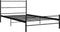 vidaXL - Bedframe - metaal - zwart - 90x200 - cm