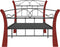 vidaXL - Bedframe - metaal - zwart - 90x200 - cm