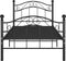 vidaXL - Bedframe - metaal - zwart - 90x200 - cm