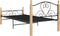 vidaXL - Bedframe - metaal - zwart - 90x200 - cm