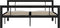 vidaXL - Bedframe - metaal - zwart - en - wit - 120x200 - cm