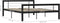 vidaXL - Bedframe - metaal - zwart - en - wit - 120x200 - cm