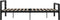 vidaXL - Bedframe - metaal - zwart - en - wit - 120x200 - cm
