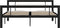 vidaXL - Bedframe - metaal - zwart - en - wit - 140x200 - cm