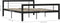 vidaXL - Bedframe - metaal - zwart - en - wit - 140x200 - cm