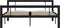 vidaXL - Bedframe - metaal - zwart - en - wit - 160x200 - cm