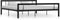vidaXL - Bedframe - metaal - zwart - en - wit - 180x200 - cm