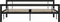 vidaXL - Bedframe - metaal - zwart - en - wit - 180x200 - cm