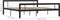 vidaXL - Bedframe - metaal - zwart - en - wit - 180x200 - cm