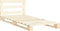 vidaXL - Bedframe - pallet - massief - grenenhout - 100x200 - cm