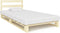 vidaXL - Bedframe - pallet - massief - grenenhout - 90x200 - cm