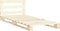 vidaXL - Bedframe - pallet - massief - grenenhout - 90x200 - cm