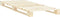 vidaXL - Bedframe - pallet - massief - grenenhout - 90x200 - cm