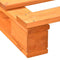vidaXL - Bedframe - pallet - massief - grenenhout - bruin - 100x200 - cm