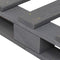 vidaXL - Bedframe - pallet - massief - grenenhout - grijs - 100x200 - cm