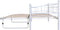 vidaXL - Bedframe - staal - wit - 180x200/90x200 - cm