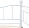 vidaXL - Bedframe - staal - wit - 180x200/90x200 - cm