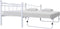 vidaXL - Bedframe - staal - wit - 180x200/90x200 - cm