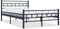 vidaXL - Bedframe - staal - zwart - 120x200 - cm