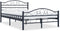 vidaXL - Bedframe - staal - zwart - 120x200 - cm