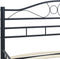 vidaXL - Bedframe - staal - zwart - 120x200 - cm